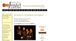 Desktop Screenshot of chambermusicamici.org