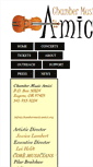 Mobile Screenshot of chambermusicamici.org
