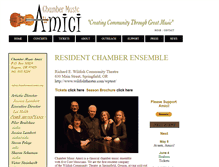 Tablet Screenshot of chambermusicamici.org